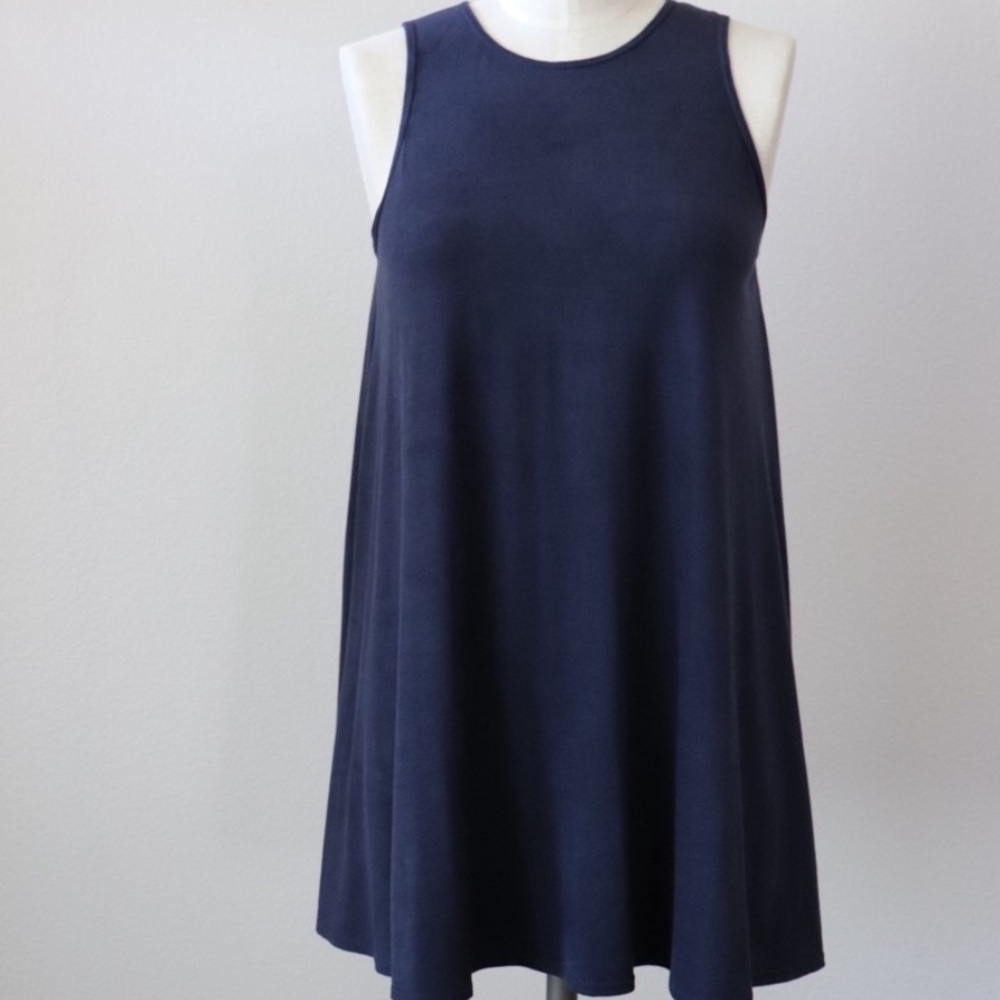 Socialite Midnight Blue baby doll dress or long top